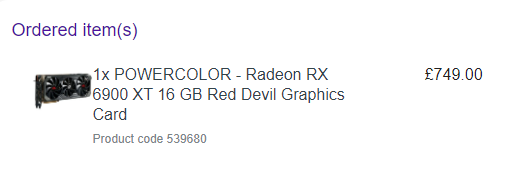 PattyZoid's tweet photo. Smashing Prices in Curry's rn. What a steal!! #GPU #RX6900xt @currys  @AMD_UK https://t.co/bFvBN0bb7L
