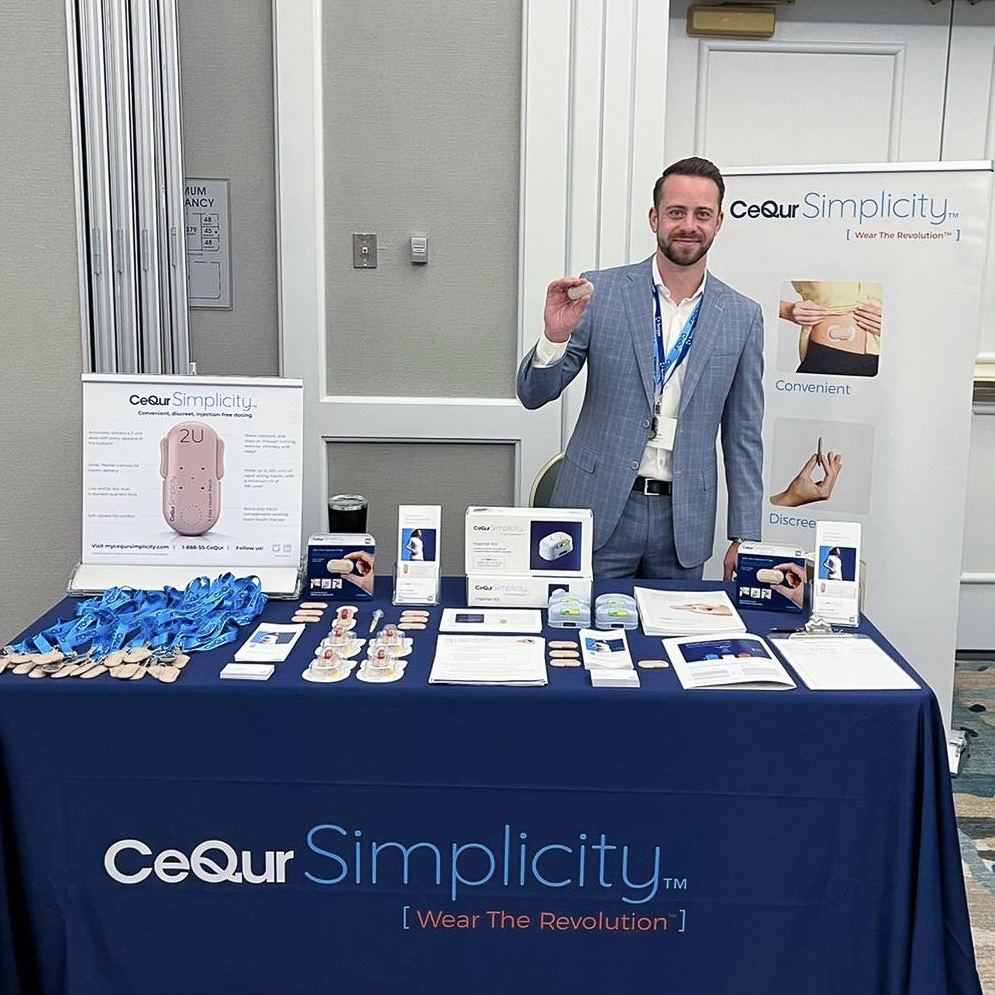 CeQur's tweet photo. Exciting weekend at the Scripps 2022 Updates in Diabetes Management Conference in sunny San Diego, California☀️. CeQur Simplicity is helping change the face of diabetes management one event at a time!
#cequr #diabetesmanagement #diabetesawareness #insulinpatch #weartherevolution https://t.co/4R0tOdW6da