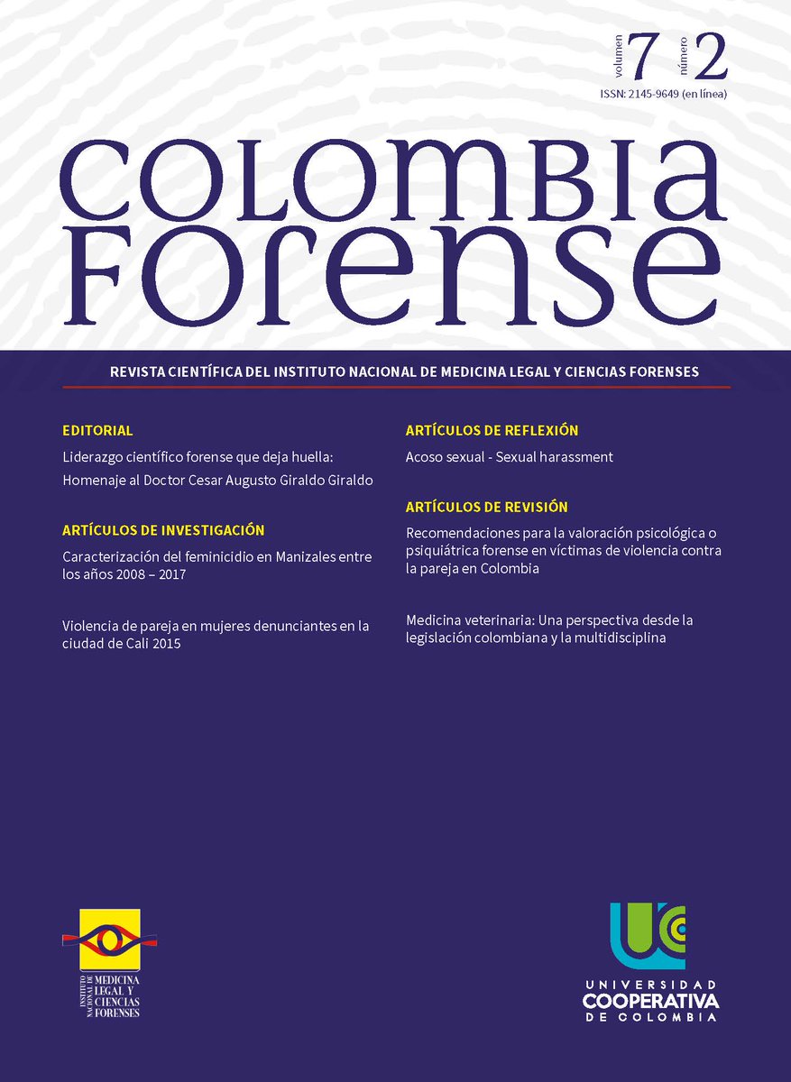 MedLegalColombi's tweet photo. 🧪#RevistaCientífica | Te invitamos a leer la más reciente edición de nuestra Revista #ColombiaForense🇨🇴, ingresando a👉 https://t.co/qrSFKpWSDo 📖 ¡#EdicionesUCC otra forma de leer la Ciencia! https://t.co/OdbAt1exiS