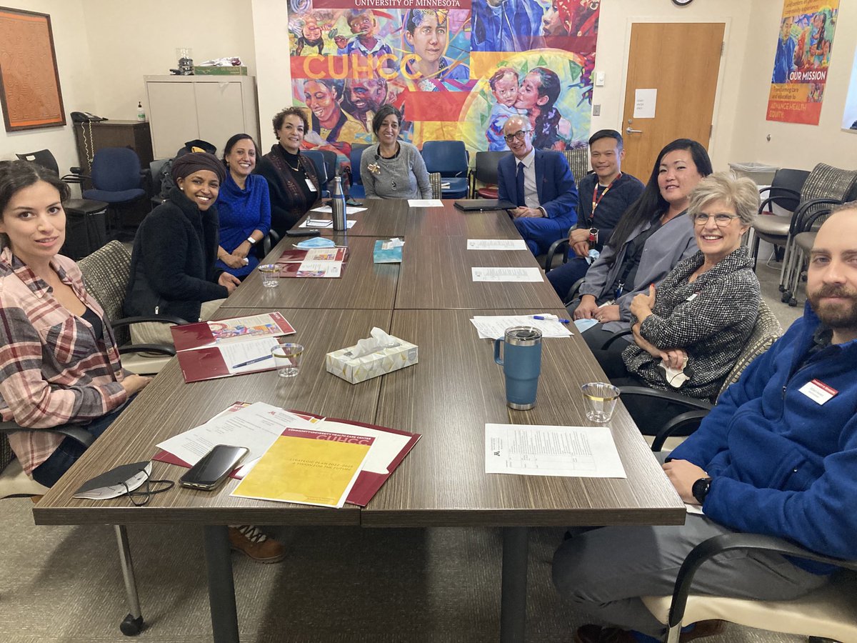 What a great visit with congress woman Ilhan Omar . Advocating for community health ⁦<a href="/UMNCUHCC/">UMN CUHCC</a>⁩ ⁦<a href="/UMNclinaffairs/">UMN Office of Academic Clinical Affairs</a>⁩