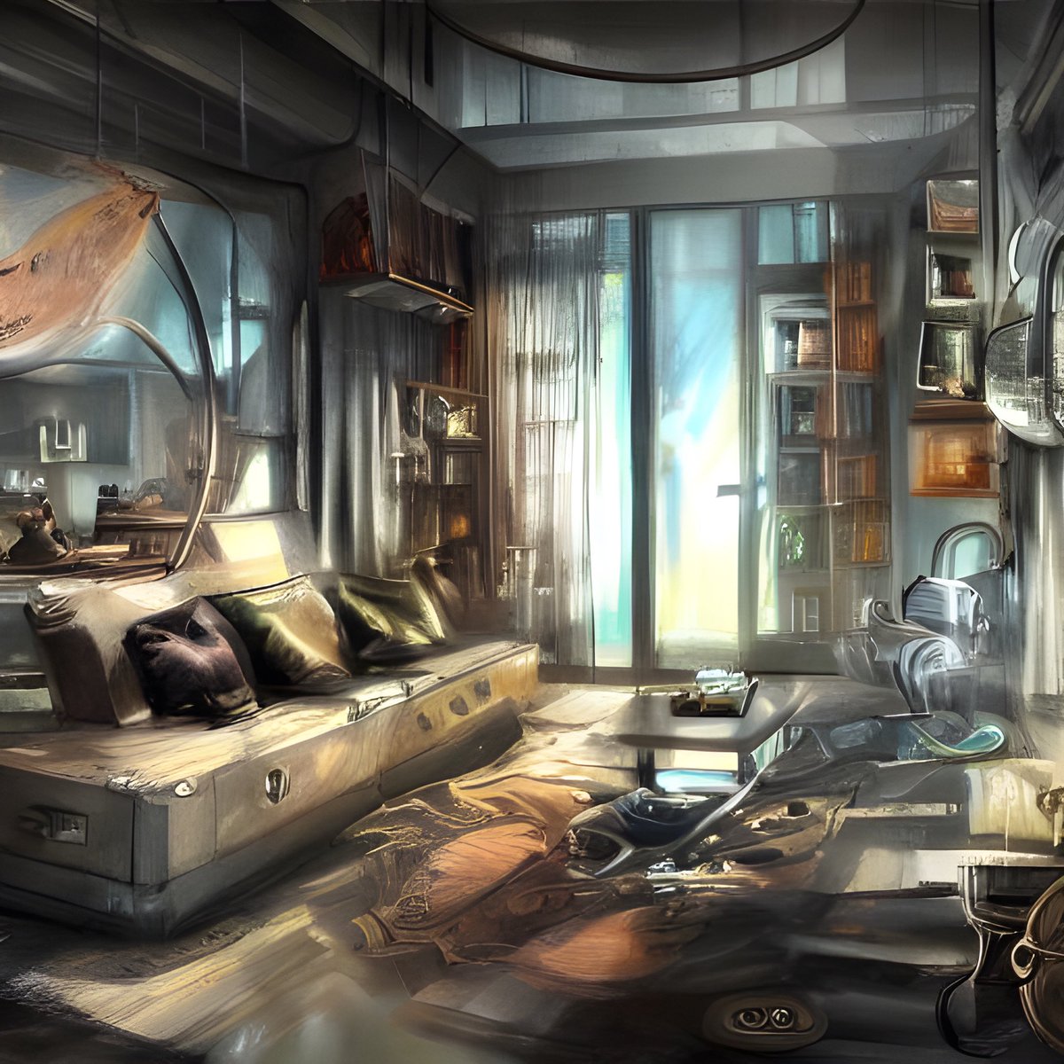 havoyan's tweet photo. #aigenerated and #ai enhanced by @Picsart. prompt: dream apartment  Futuristic Steampunk Drawing Concept art Mystery Impressionism https://t.co/gs5bYXTFk5