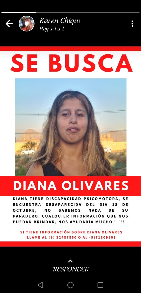 macarenacantil's tweet photo. Favor difundir!! Se busca https://t.co/OsZ3L0Mrtg