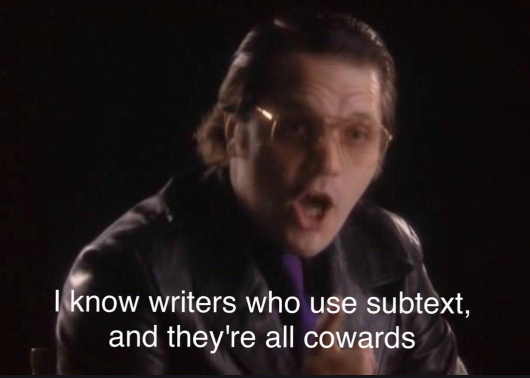 I didn't want to interrupt my earlier thread with a joke, but Garth Marenghi's wisdom is irresistible here: