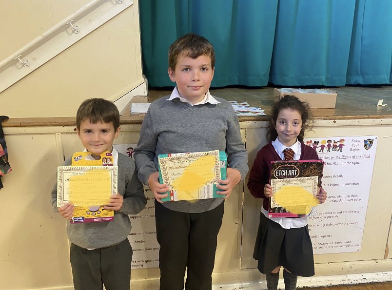 StSerfsAirdrie's tweet photo. Well done to these children who were our top three winners of our school Sumdog competition during Scottish Maths week!  Super effort 👏🏻⭐️🎊🤩 https://t.co/UKEGaXL836