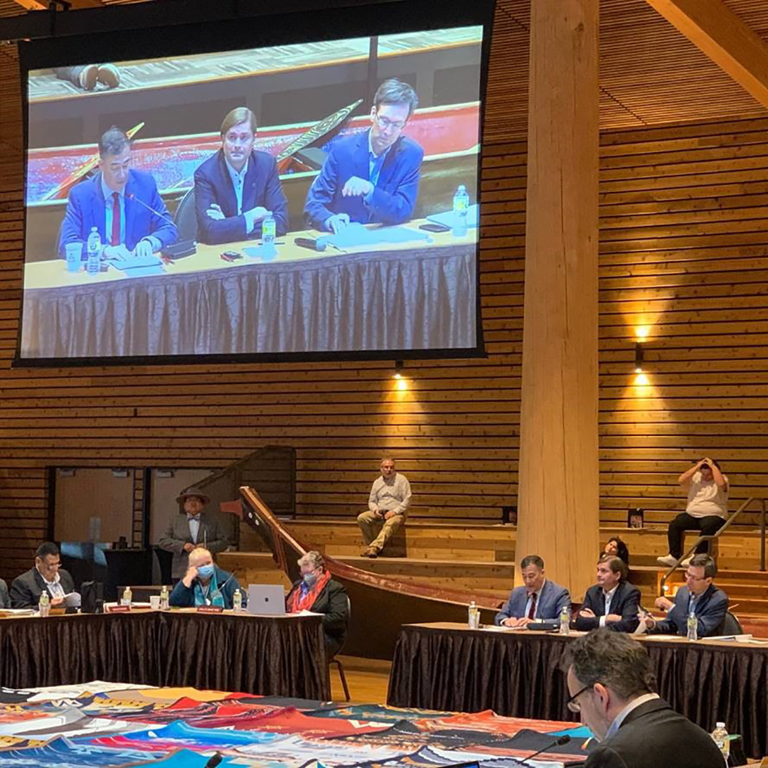 secstatewa's tweet photo. Today I had the honor of attending the 33rd Annual Centennial Accord Meeting between @GovInslee and Washington's Indian tribes. I look forward to collaborating with tribal governments to increase Native voter participation through outreach and messaging.
#WATribes https://t.co/g7OhbS9xwu