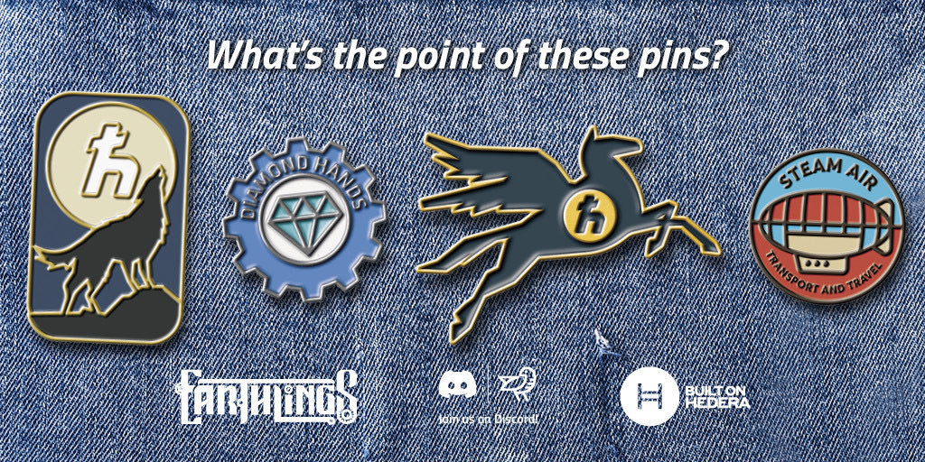 earthlingsland's tweet photo. The in-game utility of the following pins is known: WOLF, GEM, PEGASUS and ZEP.

#Earthlingsland #earthpin #metaverse #Hedera https://t.co/KVzRv84xMK
