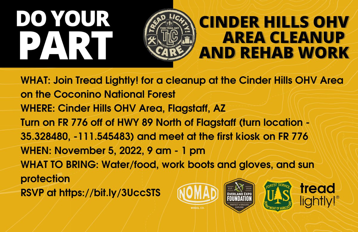 Help us welcome Tread Lightly to town with a little Worm Fencing.  The more  support we show for our own resources, the more upgrades and protection they can bring to your local trails.     
RSVP at bit.ly/3UccSTS