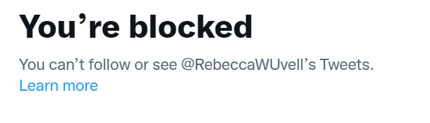 Fick just frågan till @academedia från <a href="/RebeccaWUvell/">Rebecca Weidmo Uvell</a> om vem som svarade på hennes tweet. Hon skrev att blir ju trevligare om man har ett namn. Jag håller helt med, dialog är bra. Det är dock svårt att svara när hennes konto visar detta när man försöker svara. Förslag på lösning?