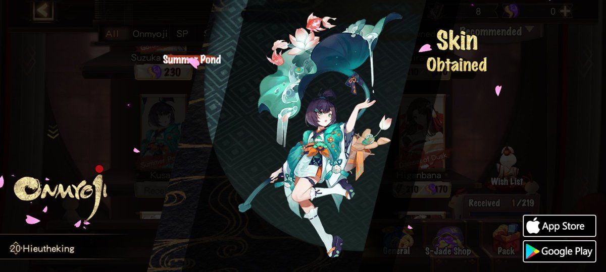 #Onmyoji# I got a brand new rare skin! Check it out and try your luck!