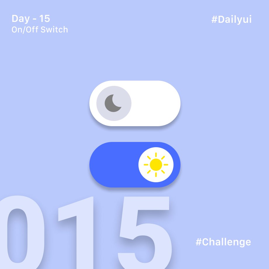 MndlDpk's tweet photo. Hey everyone,
My 15th day of UI challenge from @DailyUI
Daily UI 015 - On/Off Switch @Daily_UI, @DailyUI
#DailyUI #Daily_ui #dailyui015 #Practice #Daily_UI #Figma #XD #UIUXDesigner #UI #uxdesign #OnOffswitch https://t.co/stAr8qY0lm