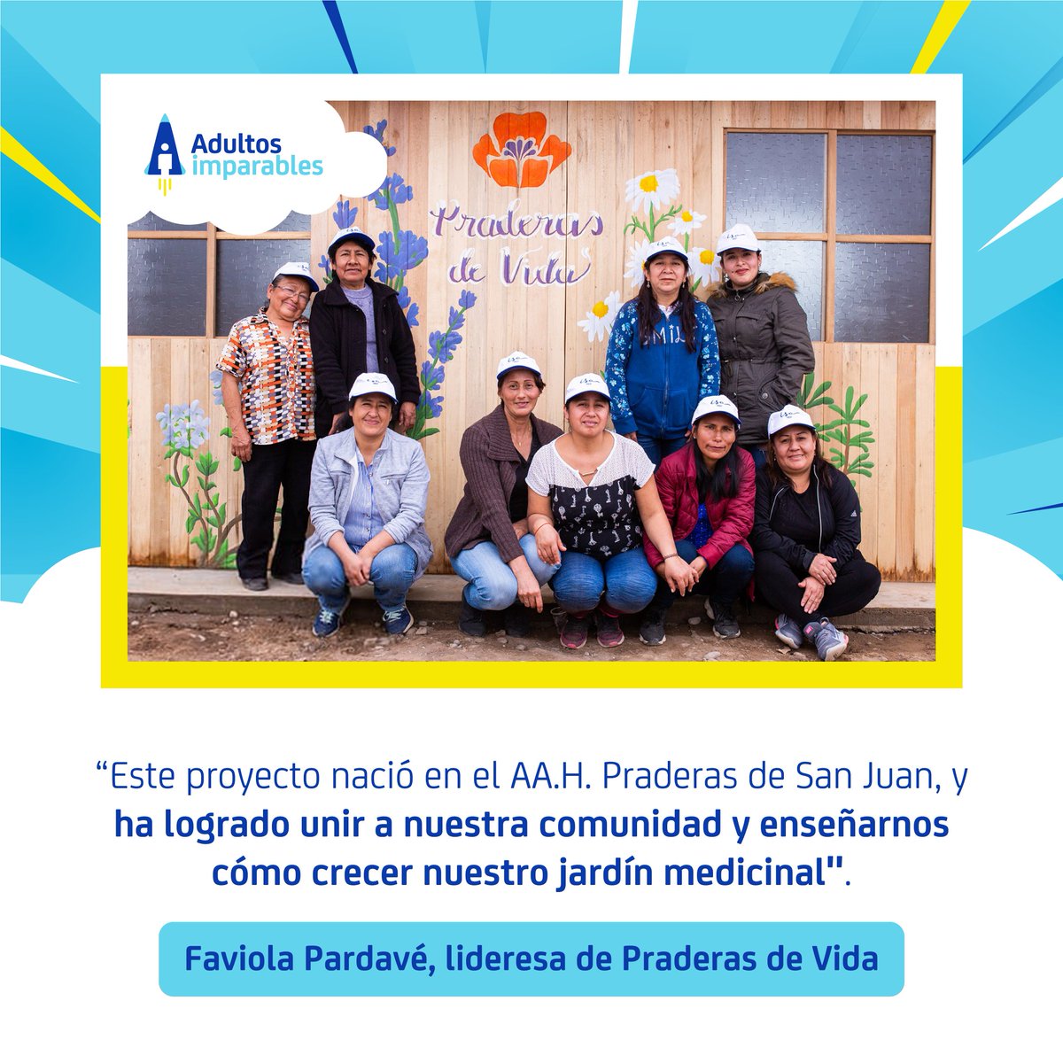 rodripuntriano's tweet photo. Estas mujeres transformaron un basural en un jardín de plantas medicinales, que procesan y comercializan. Un emprendimiento social finalista del #DesafíoKunan y parte de #AdultosImparables #ElDespegue, iniciativa de #AFPIntegra 
#EmbajadoresIntegra

https://t.co/jZO0S5F7BW https://t.co/1zrrFzy188