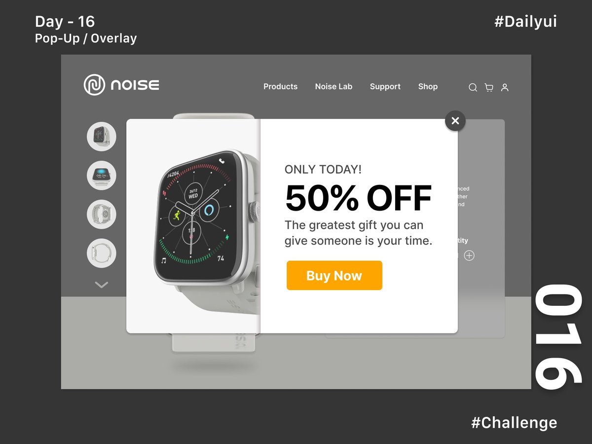 MndlDpk's tweet photo. Hey everyone,
My 16th day of UI challenge from @DailyUI
Daily UI 016 - Pop-Up / Overlay @Daily_UI, @DailyUI
#DailyUI #Daily_ui #dailyui016 #Practice #Daily_UI #Figma #XD #UIUXDesigner #UI #uxdesign #PopUpOverlay https://t.co/kV4Itm357u