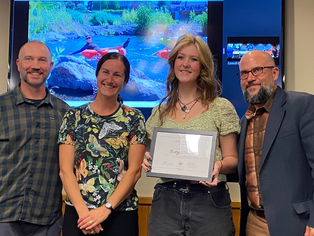 Last week one of our 2022 Interns, Betsy, was honored at City Council for being the Grand Prize Winner of the 2022 Clean Water Works Kid's Video Contest!🎉