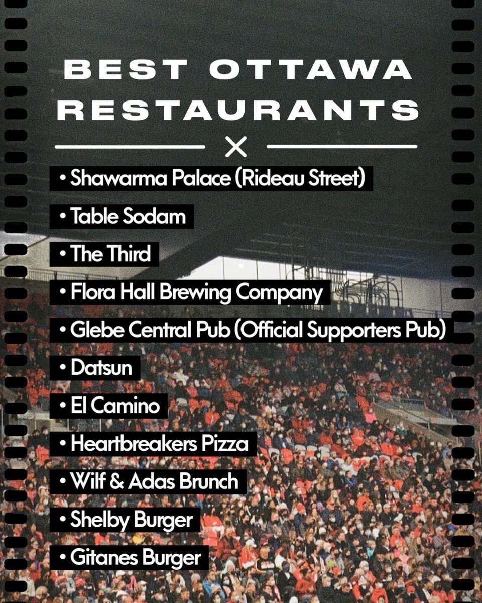 TheAaronHooper's tweet image. Hey 👋🏽 #CanPL fans, who’s making the trip to Ottawa for the #CanPLFinal? 

Lemme know. #PlayoffsAreMASSIVE 

Below is a list of the best food and coffee spots in #Ottawa to check out that I highly recommend and aren’t so “boring” 😉 

Lemme know know how you enjoy them.