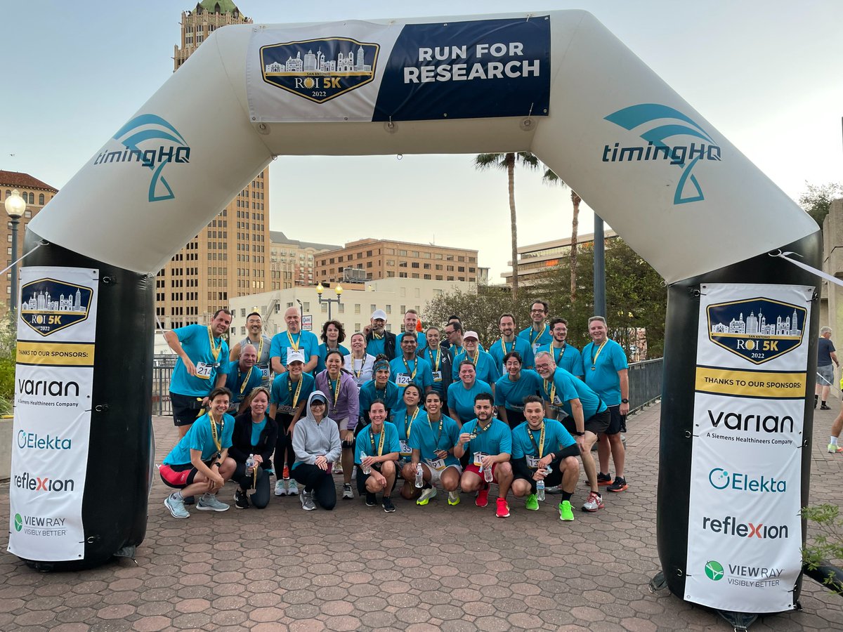 Our team was up and out early this morning for the annual 5k Run for Research at #ASTRO22! It’s been so energizing to connect with Varian and @SiemensHealth colleagues from around the world in-person over the past several days. #TogetherWeFight