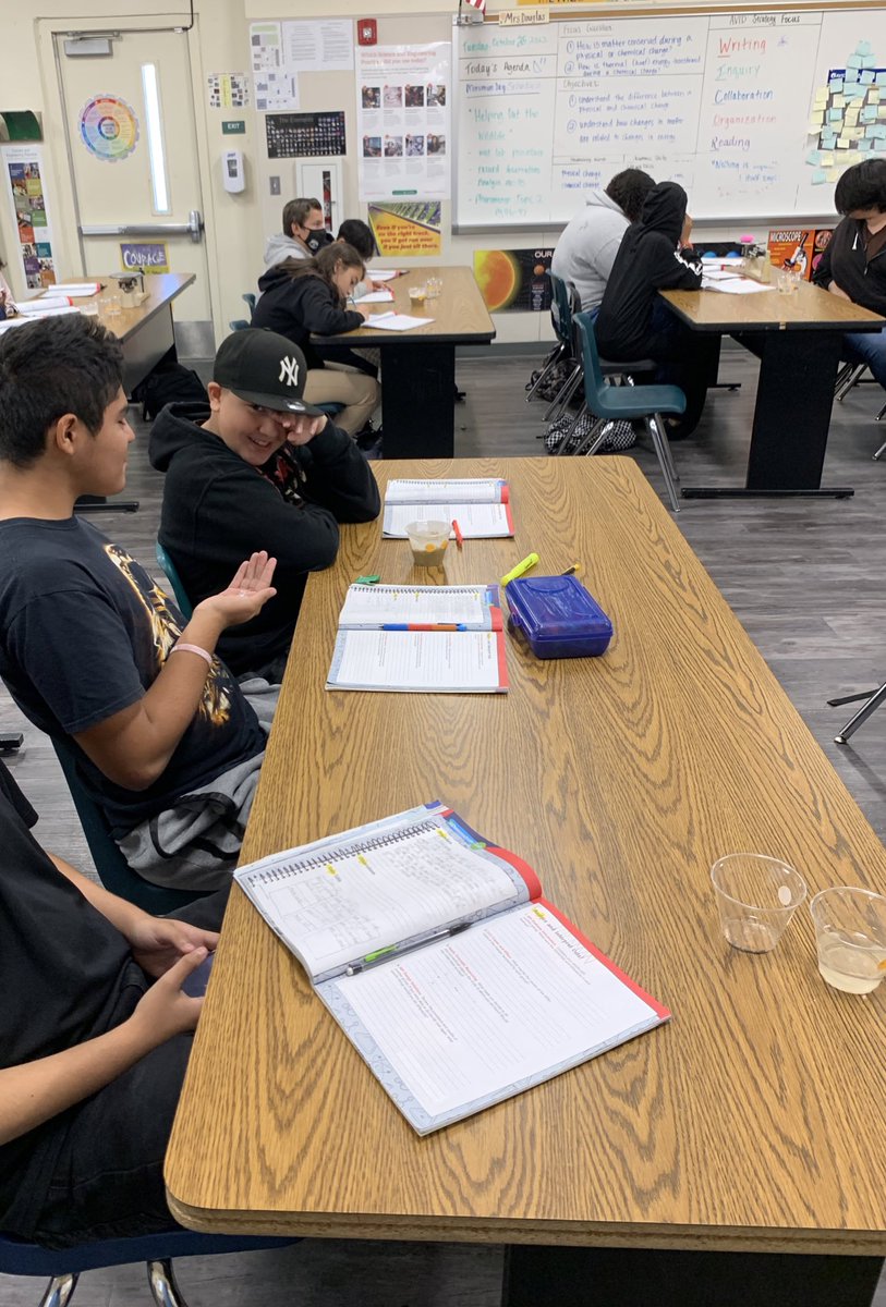 DrONeill13's tweet photo. Lab day in Mrs. Douglass’s science 7 class. Future science fair winners at work! #TheTimeIsNow @mrsverorod @BanningSchool https://t.co/00iI3jxm36