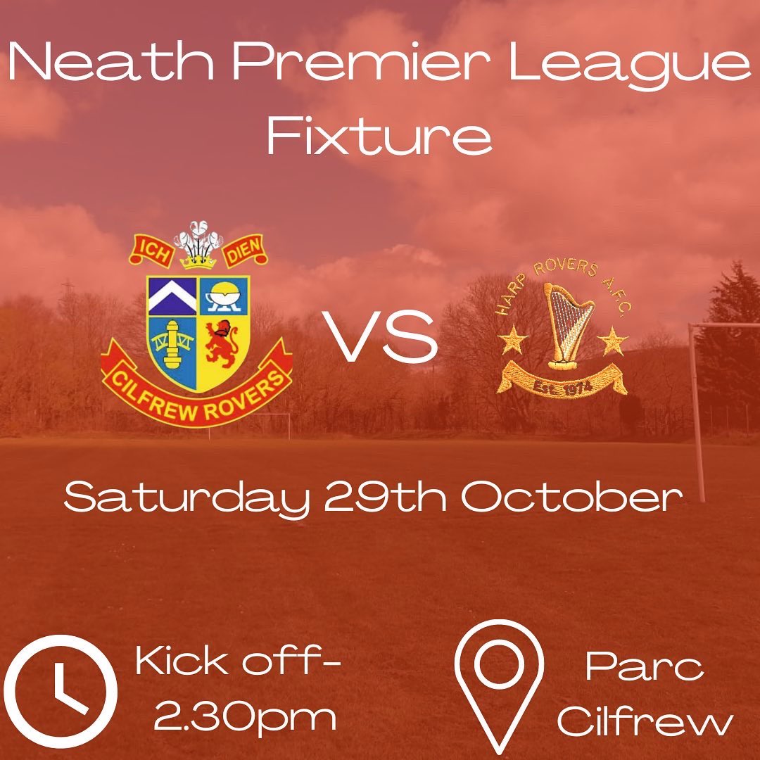 cilfrew_rovers's tweet photo. This weekend sees the grand re-opening of The Rovers Return 🙌🏻

Our first team welcome Harp Rovers to Parc Cilfrew as our reserves travel to face Clydach FC (B) in the cup 🏆 

Details below 👇🏻 come down and show your support for the boys⚽️

🔴🐮⚪️ https://t.co/u3JsElOsrJ