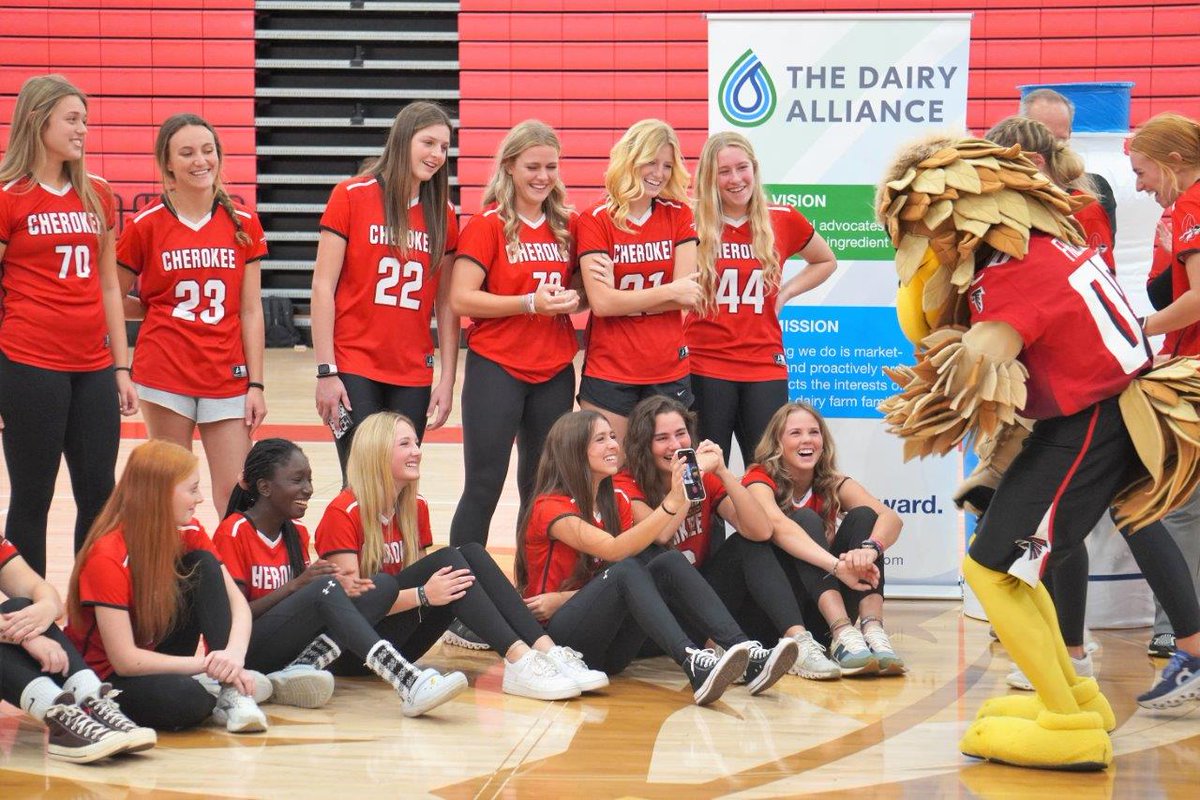 Thank you, Atlanta Falcons and The Dairy Alliance!  CCSD received a $10,000 Hometown Grant for its School Nutrition program to expand smoothie service, with part of the grant going to support Girls Flag Football! #CCSDfam #dairyinschools