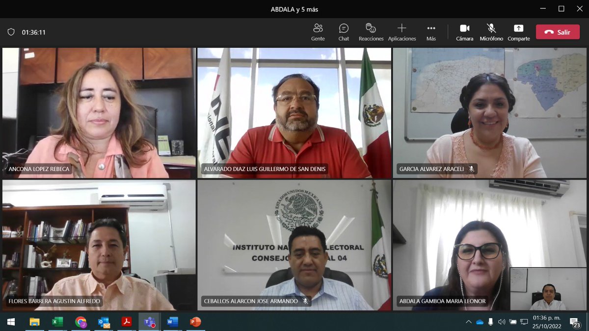 INEYucatan's tweet photo. Encabezados por el Vocal Ejecutivo de la Junta Local del @INEYucatan, Luis Guillermo De @sandenis67 Alvarado Díaz, las y los Vocales Distritales, afinan detalles rumbo a la Reunión Regional de la 3a Circunscripción en materia de #OrganizaciónElectoral a celebrarse en esta capital https://t.co/kztoY4hqln