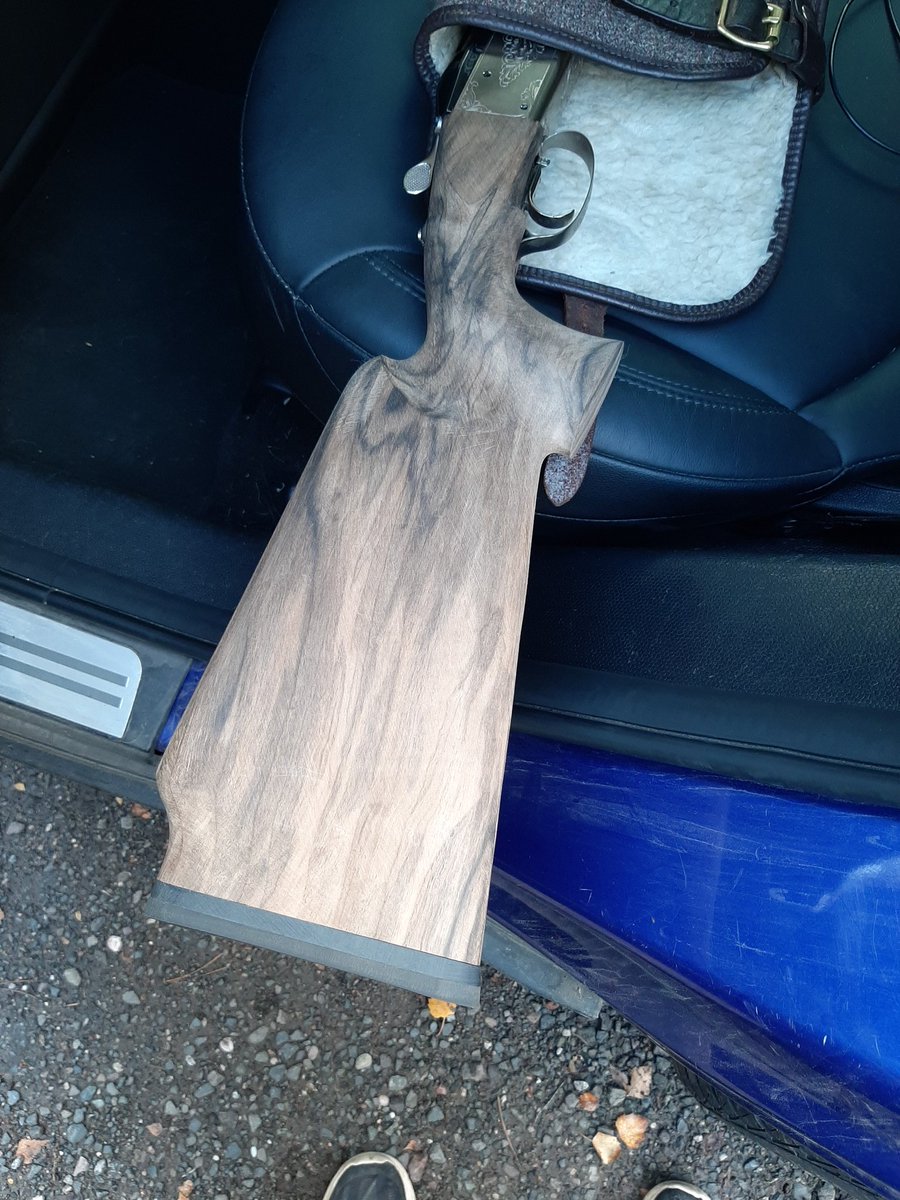 Adolf is nearly ready! 2nd fit today and my finger reaches the trigger. Adjustable comb to be fitted, chequering and oil finish. Should have him back in a fortnight. Can't wait, testing today felt so much better than the semi-auto I've been shooting.