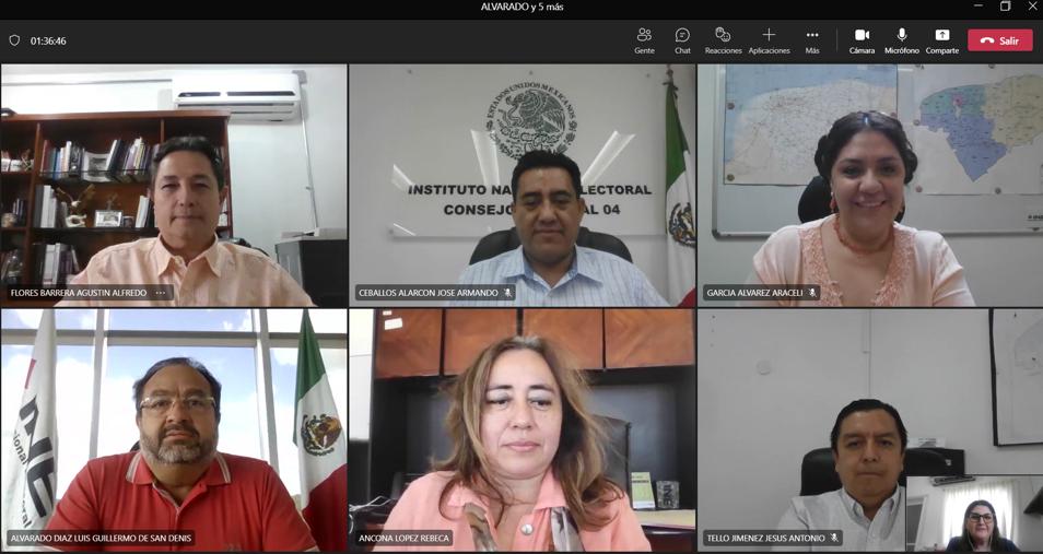 INEYucatan's tweet photo. Encabezados por el Vocal Ejecutivo de la Junta Local del @INEYucatan, Luis Guillermo De @sandenis67 Alvarado Díaz, las y los Vocales Distritales, afinan detalles rumbo a la Reunión Regional de la 3a Circunscripción en materia de #OrganizaciónElectoral a celebrarse en esta capital https://t.co/kztoY4hqln