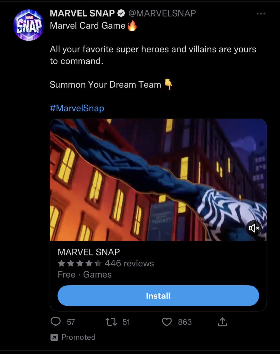 Joekennison's tweet photo. Just finished the @KindaFunnyVids #Gamescast where @TimGettys talks about Marvel Snap and now look what pops up on the tl 🤔🤔 https://t.co/wMFQ1U6lY5