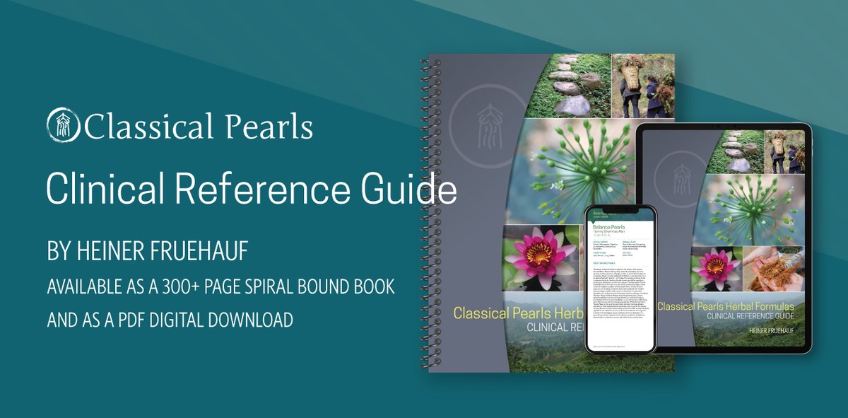 classicalpearls's tweet photo. Do you know about this fantastic clinical tool? The Clinical Reference Guide by Heiner Fruehauf is available to practitioners and students - hard copy and PDF. #classicalpearls #heinerfruehauf #chineseherbalmedicine 
https://t.co/jZIRXy3CzY https://t.co/GvJKxGUkd0