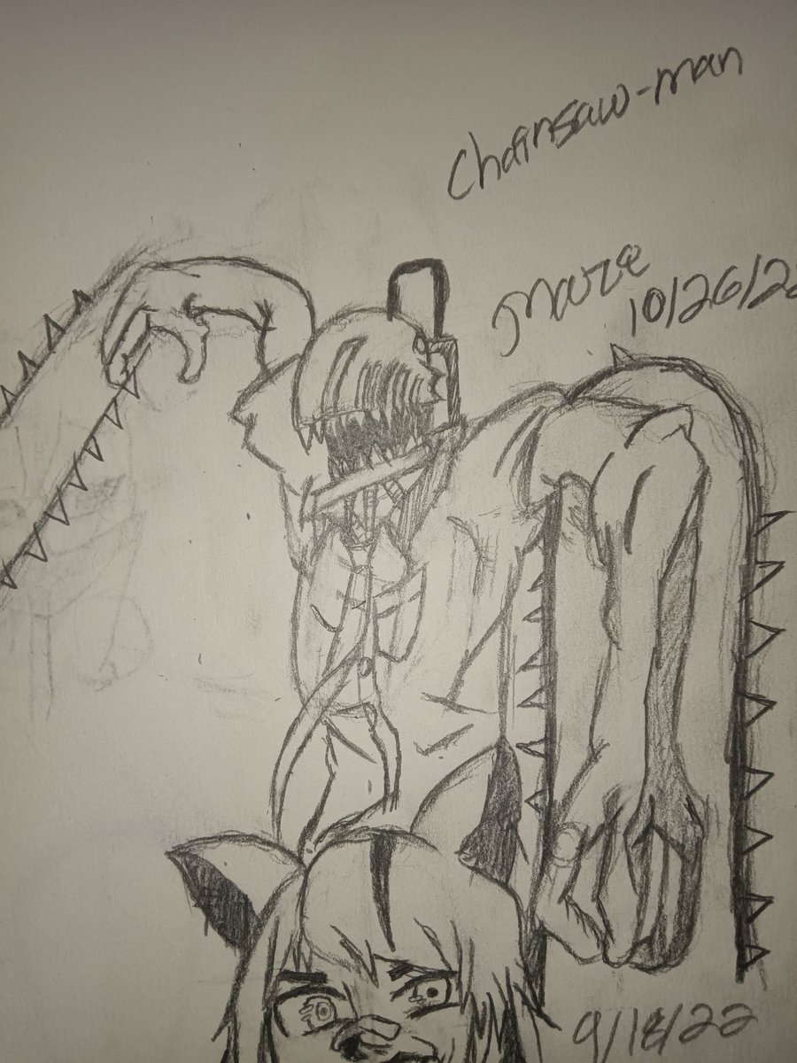 VisionsDoesArt's tweet photo. Here's my Sketch/Drawing Reference of Chainsaw-man Likes & RTs are Appreciated enjoy if you have any commission Request Message me & I'll get you sorted out #chainsawman #chainsawmanfanart #anime #AnimeArt #animetwt #artist #artistsoninstagram #anime #Smallfollowing #BLM #Twitter https://t.co/rHAZt2v4pS