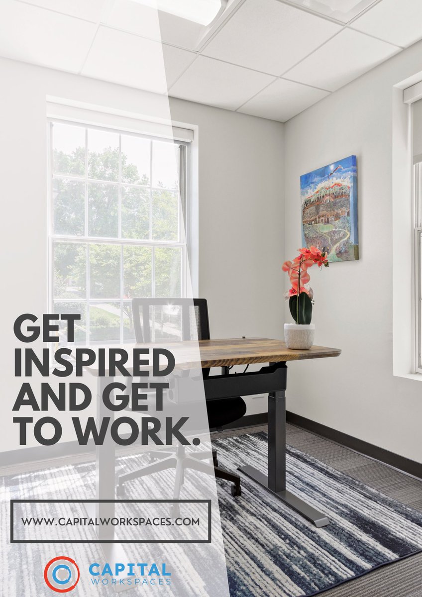 CapWorkspaces's tweet photo. CW provides a clean & calm environment that helps keep you focused and inspired. Join our growing community of small businesses, leaders, and innovators.๐ก
.
.
.
#capitalworkspaces #inspiration #tuesdaymotivation #coworking #privateofficesmd #privateofficesdc https://t.co/WBFwIQQEmJ