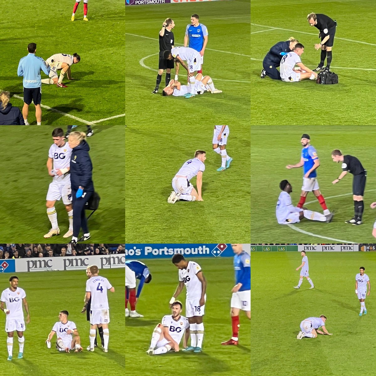 joemichalczuk's tweet photo. Every year I have the misfortune of having to watch Oxford twice a season &amp; they exist in an anti-football hellscape of diving, whining, time wasting &amp; cheating. This was a 20 minute period in 2nd half &amp; none of their players were injured. They are an embarrassment 👇🏻 #Pompey https://t.co/bT2YtEdSw5