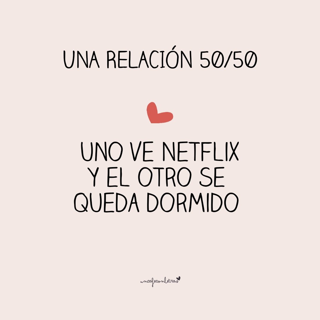 Una relación 50/50