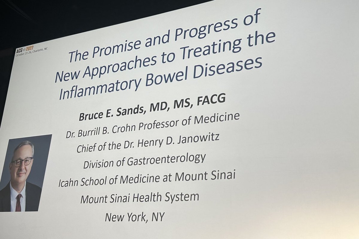 David Greenwald, MD (@dagreenwald) on Twitter photo Dr Bruce Sands <a href="/bruce_sands1/">Bruce E. Sands</a> giving the Edward J Berk Lecture <a href="/AmCollegeGastro/">ACG</a> #ACG2022 on Approaches to Treating the Inflammatory Bowel Diseases <a href="/DrSamirAShah1/">@Dr. Samir A Shah</a> <a href="/MountSinaiGI/">Mount Sinai Division of Gastroenterology</a> <a href="/DOMSinaiNYC/">Mount Sinai Department of Medicine</a> <a href="/MSH_GI_Fellows/">Mount Sinai Hospital GI Fellowship Program</a> <a href="/MSHS_IBDCenter/">Mount Sinai IBD Center</a> Dr Bruce Sands <a href="/bruce_sands1/">Bruce E. Sands</a> giving the Edward J Berk Lecture <a href="/AmCollegeGastro/">ACG</a> #ACG2022 on Approaches to Treating the Inflammatory Bowel Diseases <a href="/DrSamirAShah1/">@Dr. Samir A Shah</a> <a href="/MountSinaiGI/">Mount Sinai Division of Gastroenterology</a> <a href="/DOMSinaiNYC/">Mount Sinai Department of Medicine</a> <a href="/MSH_GI_Fellows/">Mount Sinai Hospital GI Fellowship Program</a> <a href="/MSHS_IBDCenter/">Mount Sinai IBD Center</a>