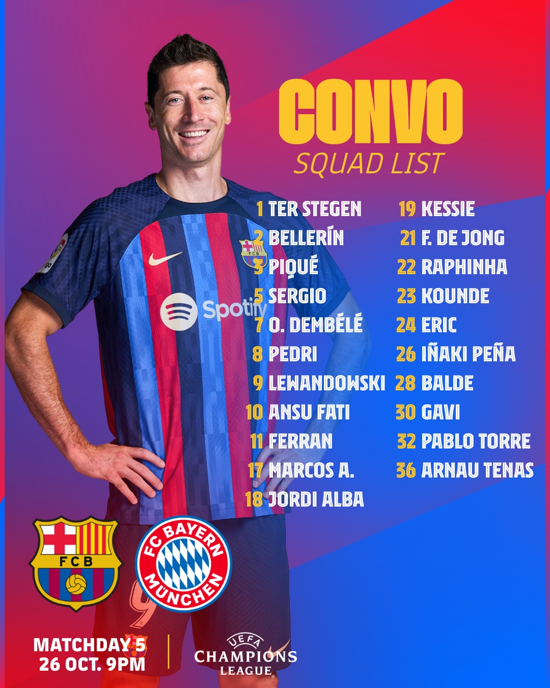 barcelona kadro