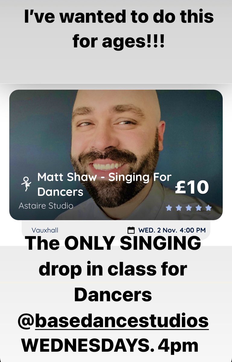 WEEKLY SINGING DROP IN CLASS FOR DANCERS

BASE STUDIOS, VAUXHALL 

EVERY WEDNESDAY 4pm 

Mix of tech and harmony singing to build confidence. 

I’ve wanted to set this up for ages as it always surprised me that there were no drop in Singing classes for dancers. So - HERE WE ARE