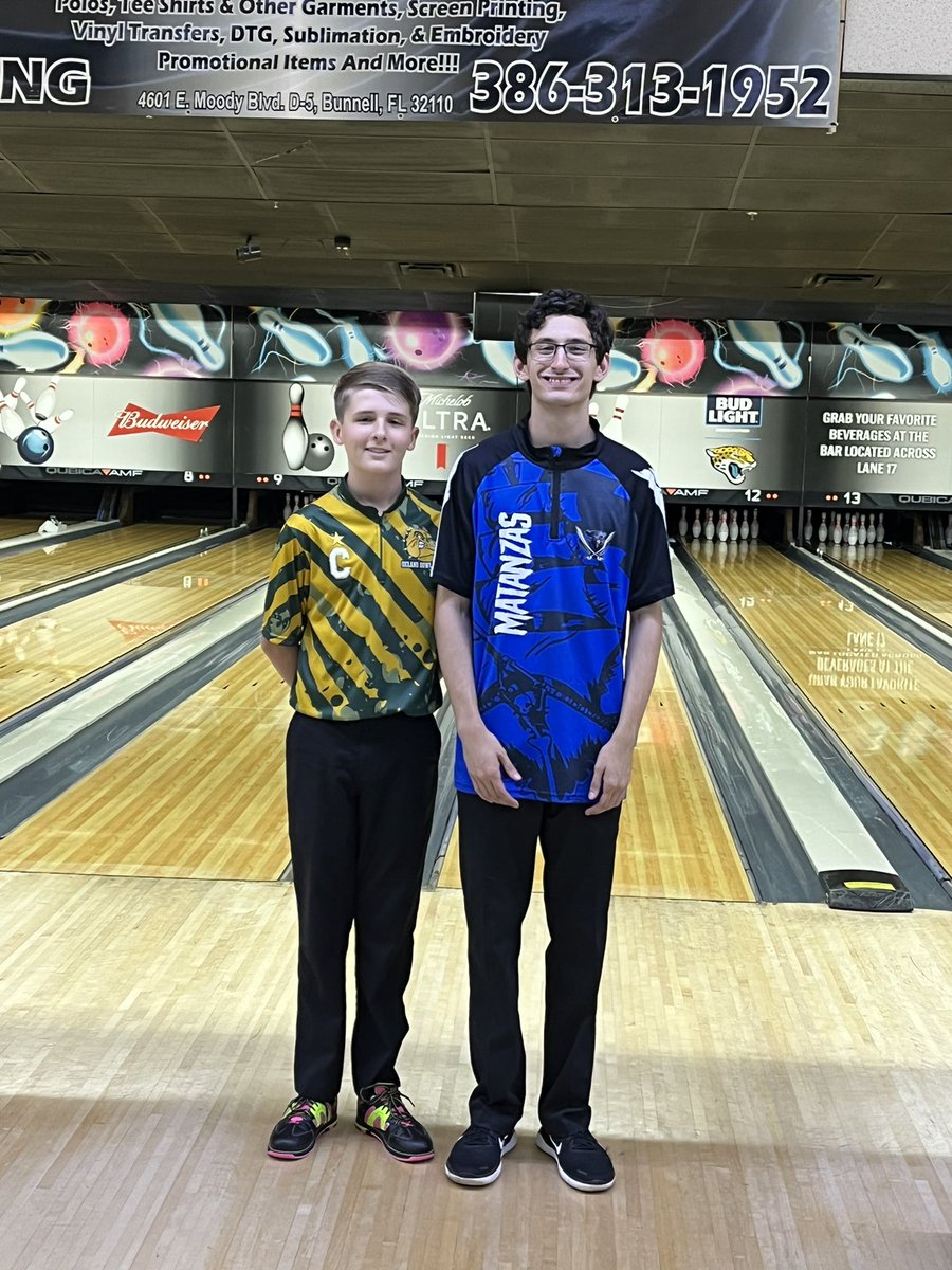 DeLandBowling's tweet photo. Tyler Sprague is your 2022 individual district 3 champion, shooting 700! Second place, Mason Naydich.#WeAreDeLand https://t.co/kG1ey9rsaM