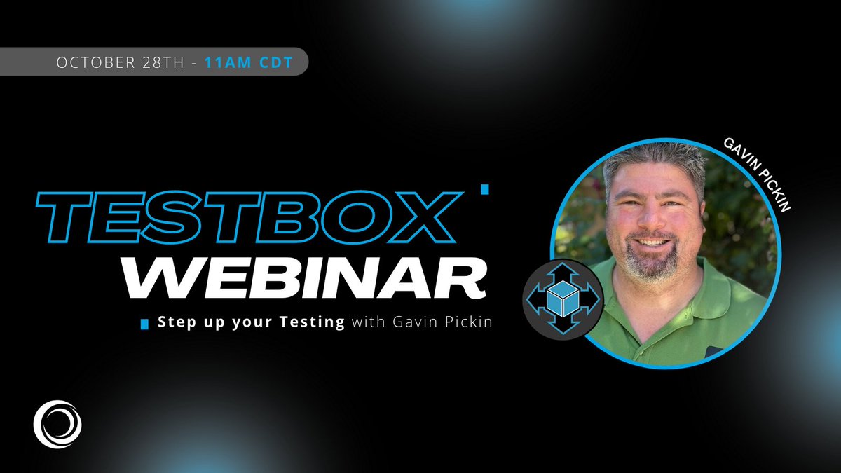 ortussolutions's tweet photo. Step up your #testing with Gavin Pickin. We are going live via Zoom on Oct 28th | at 11 am (CDT)
Register here: https://t.co/KmQBJEiBzD
Read more about TestBox in our last blog post: https://t.co/cV5DrX8nRZ
#CFML #ColdFusion #Testbox #Coding #Developer https://t.co/ieRZpYZCsB