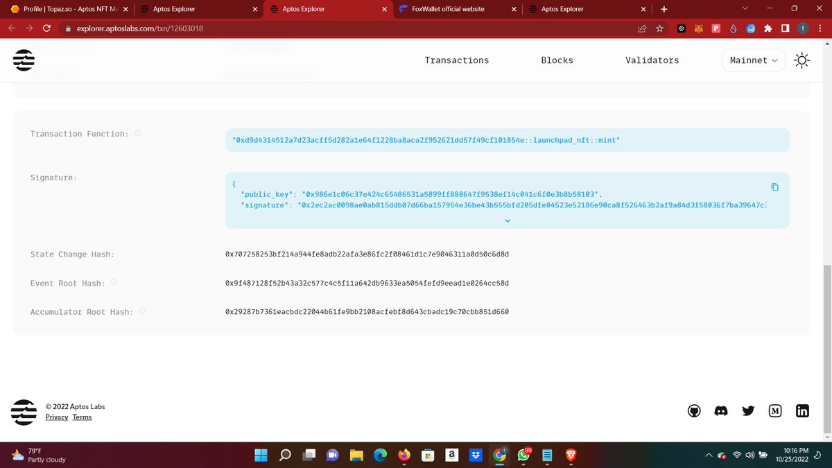 TheUnknownWan's tweet photo. please explain why i can't find my nft after a successful transaction. It neither in my profile on topaz marketplace @TopazMarket nor in my aptos wallet. Attached below are screenshots. The TXID is 0x61ceb8134e0dba56a2f9bcc4cc3b522f6b245e50ac4dcc701a622ba63b25d22c. Thank you(2/2) https://t.co/mS7NC5nrKY