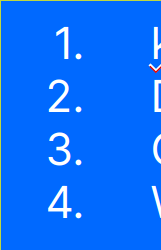 maybeawg's tweet photo. Google Slides experts: can I convince Google Slides to align the numbers in a numbered list in a way that isn't completely horrible and distracting? I literally avoid using numbered lists because this looks so bad. https://t.co/fuCoWYgrpu