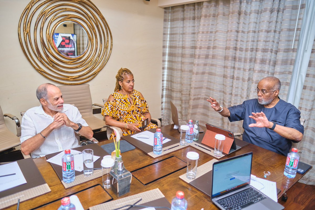 TheITCollab's tweet photo. We held our board meeting in Ghana 🇬🇭 It was a pleasure to finally meet w/ our Ghanaian Board members in-person while we convened our U.S. members over Zoom. We discussed plans to strengthen digital literacy in rural areas, and how our we can support infrastructure. #ghana #tech https://t.co/96WfZptGdt