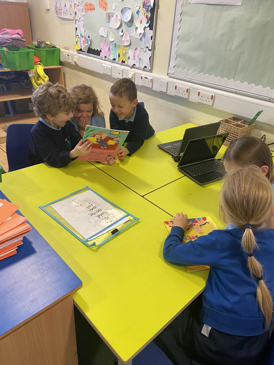 P2DSPS's tweet photo. In P2D we worked with our partners to learn about the skill of prediction in Reading this week. We predicted events in our story before, during and after the book using the pictures and words to give us clues. 🔎 @ReadSps @SimpsonPrimary https://t.co/2DBsb2Uyzw