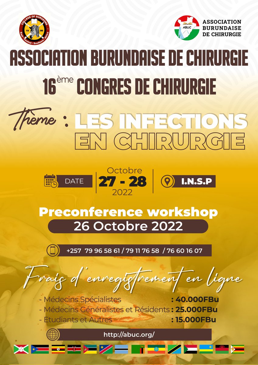 AbucSurgery's tweet photo. You've been waiting for it impatiently, now the appointment is only few hours away.
The 16th Surgery Congress will soon open its doors, under the theme: "Surgery Related Infections", in the premises of INSP.

#SurgeryCongress
#16thEdition https://t.co/UX3KD77dP4