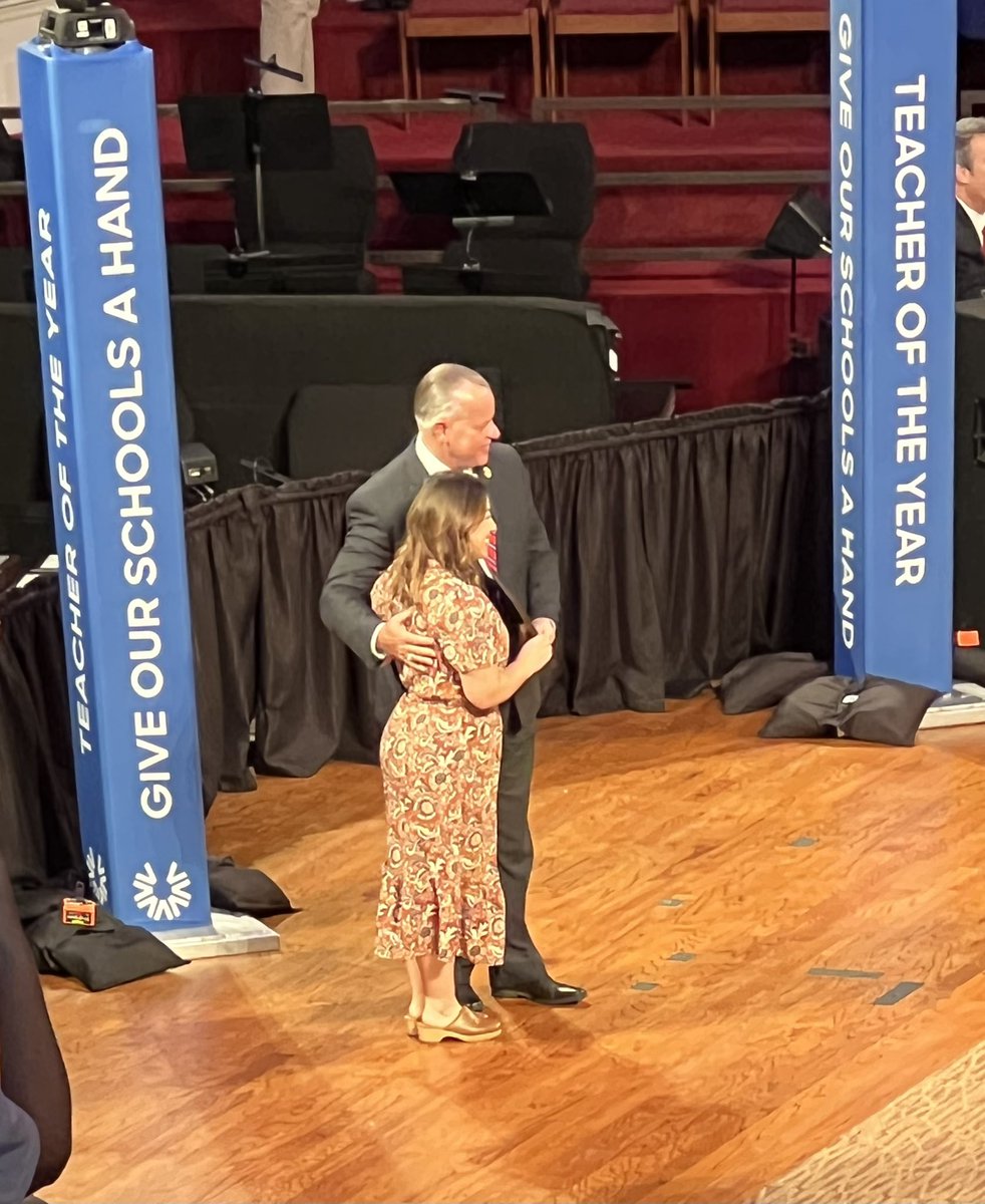 Great day celebrating Mrs. Jordan Motsinger - Harrison’s awesome Teacher of the Year and CCSD High School Teacher of the Year! Shout out to our band, cheerleaders, teachers, &amp; students for representing at the TOTY pep rally!