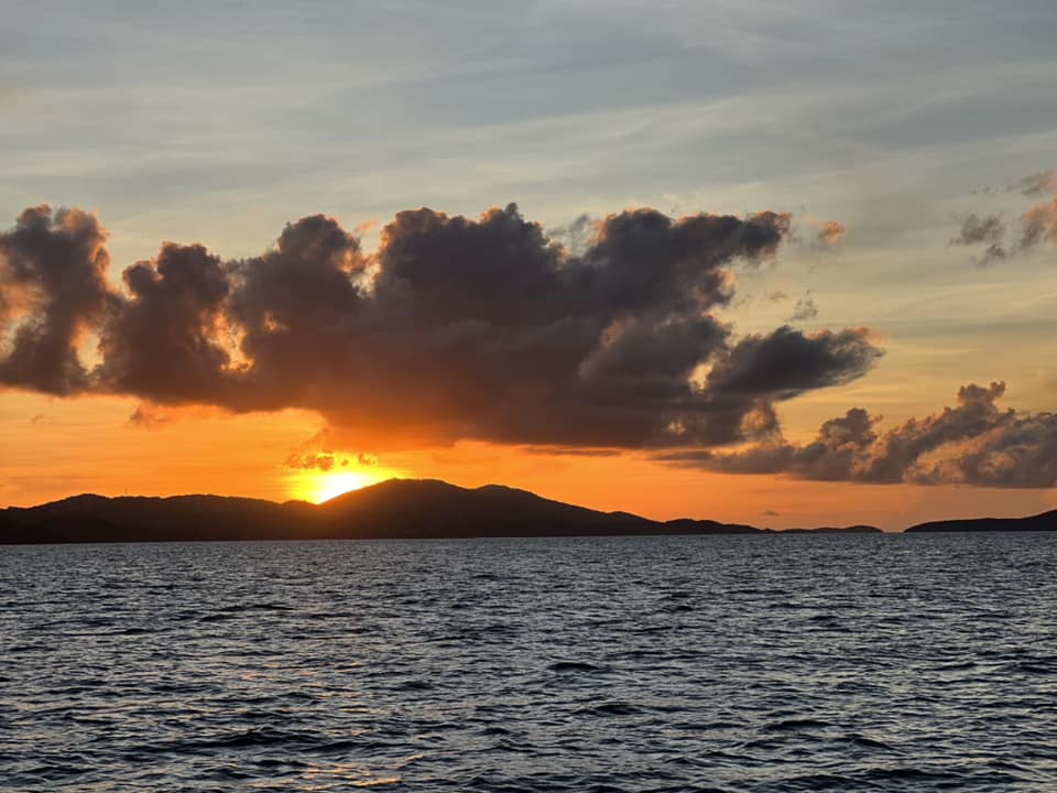 CruzBayRealty's tweet photo. The sky is on fire.  St. John #USVI https://t.co/AtEgj7FwEo