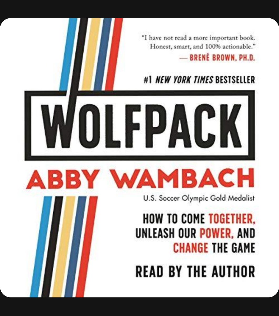 Just finished listening to this on <a href="/audible_com/">Audible</a> 
10/10 for inspiration!  <a href="/AbbyWambach/">Abby Wambach</a> thank you for sharing your story and inspiring women and girls to dream big. #wolfpack #Leadership #readinglist #audiobook
