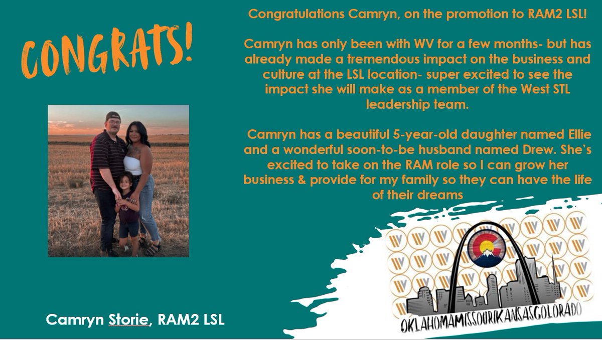 STLWestWV's tweet photo. We're excited to see Camryn stepping up into the RAM2 position at Lake St. Louis! She's been doing an amazing job and is definitely going to be a new RAM to watch out for!! #wirelessvision #promotion #congratulations https://t.co/wReRFZXzzx