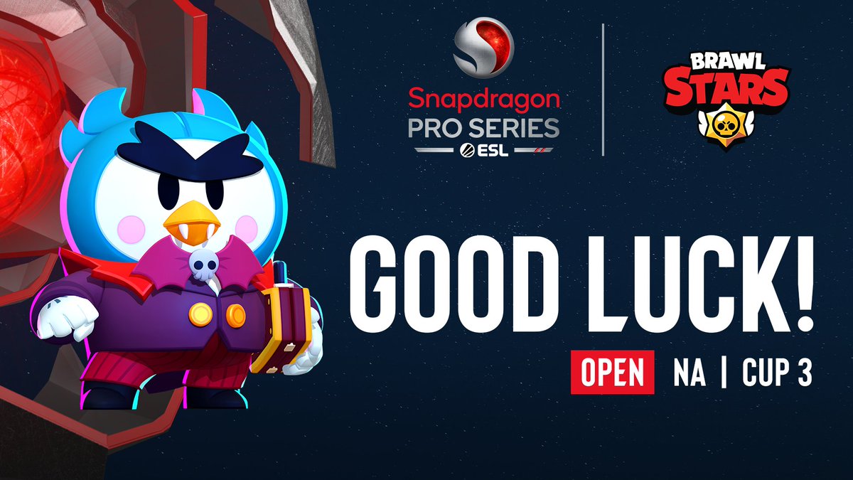 🦇 [NA] It's time! Good luck in Week 2 of the SMO Cup 3! ⏰ Start Time: 3:00 PM PT | Check In Time: 2:30 PM PT 🔗 Cup 3: esl.gg/3BOo3d4 #SnapdragonProSeries #BrawlStars @Brawl_esports