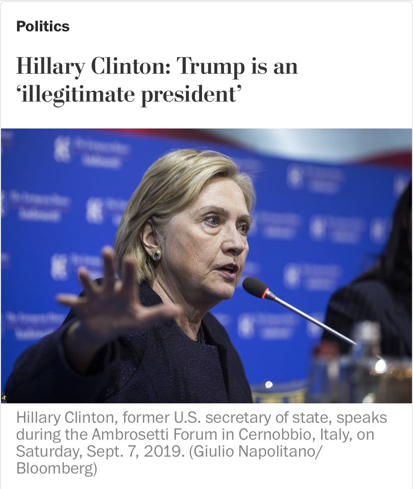 greg_price11's tweet photo. Hillary Clinton has now denied the 2000 election, 2004 election, 2016 election and elections that haven’t even happened yet.
She is a dangerous election denier, an insurrectionist and a threat to the very foundations of our democracy. https://t.co/8ozwXnE9q5