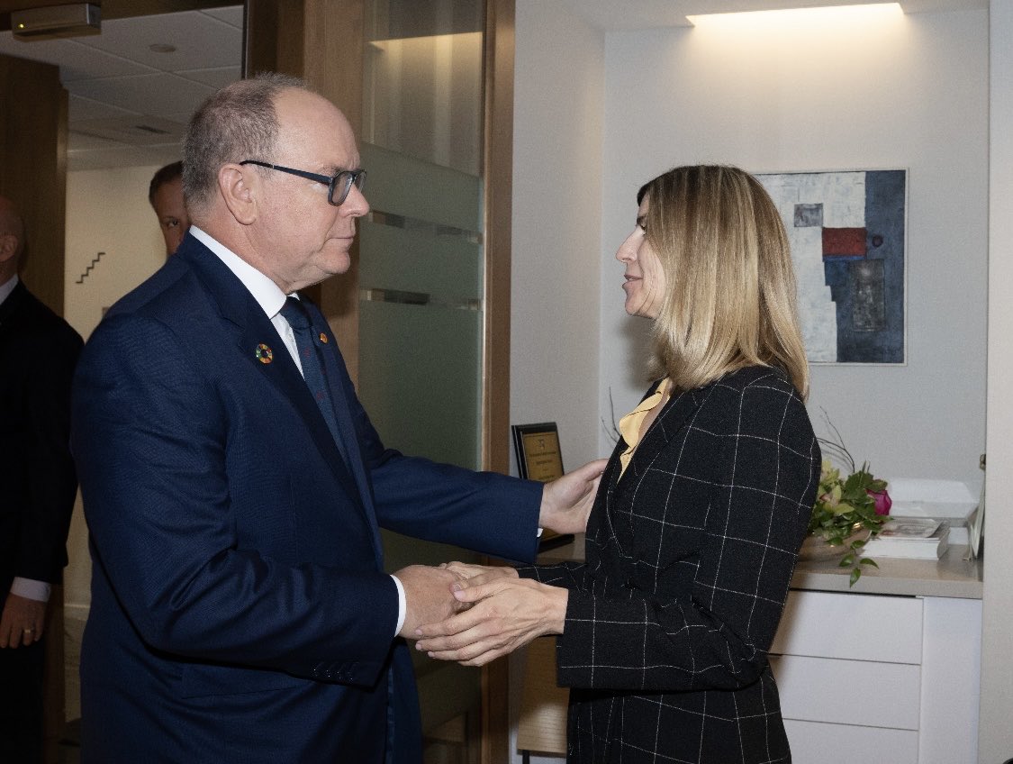 FPCDorg's tweet image. Our High Patron His Serene Highness Prince Albert and our Chairman Ms. Claudia Abate who have been committed to FPCD and Peacebuilding and Statebuilding since 2005 ! Thankyou for your unwavering service and leadership !