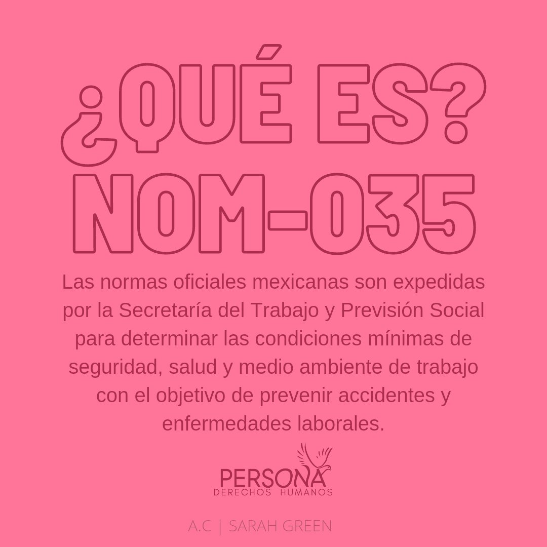 serend_bts's tweet photo. Recordemos que las NOM tienen como objetivo establecer reglas, especificaciones, características; que serán aplicadas a productos o servicios.
Partiendo de esto, hablaremos de la NOM-035, que esta dirigida al ámbito laboral.
#Serendipity_Legal ⚖️
 #PERSONA🕊️ #DerechoParaTodos💜 https://t.co/QTeWnUEmfI
