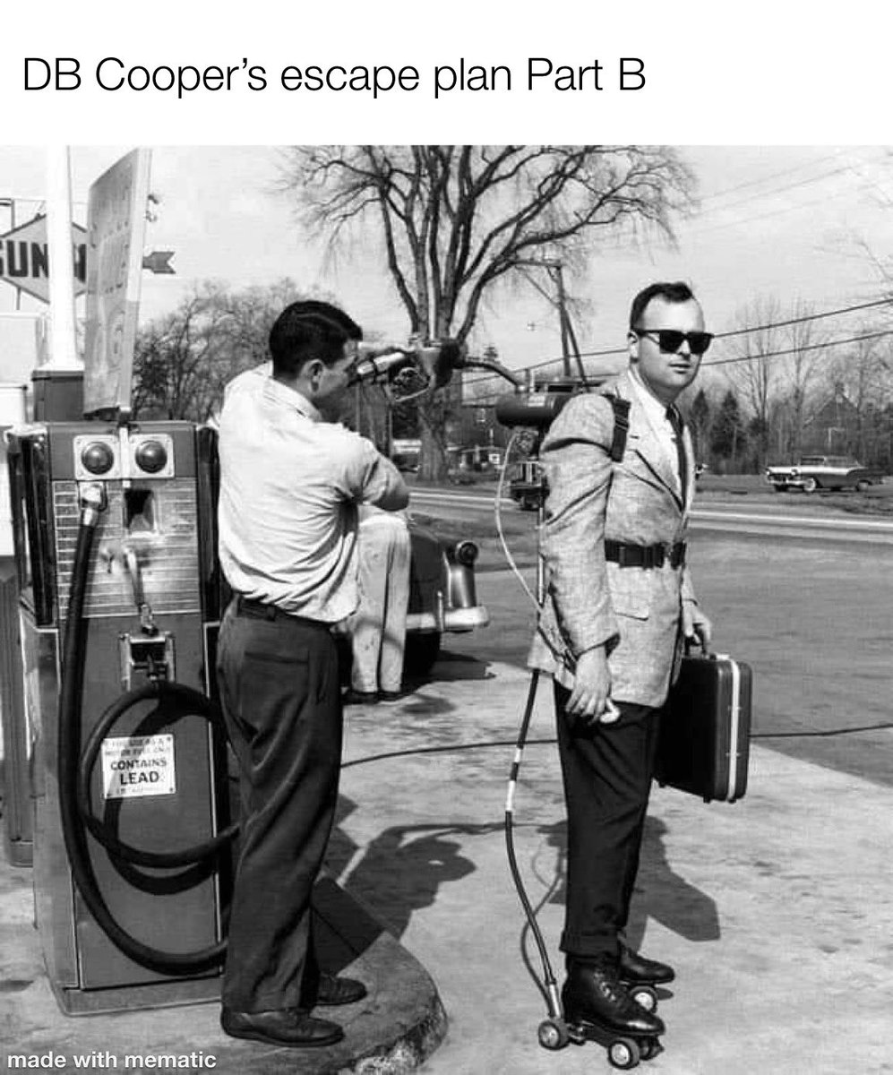 Dude had all his bases covered #dbcooper